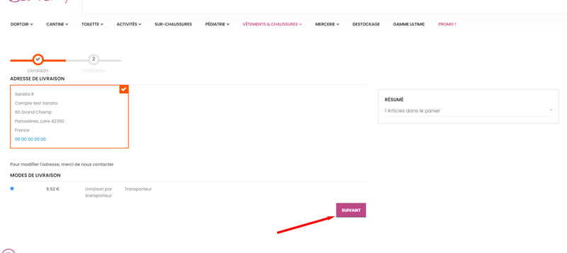 Centex Warenkorb anzeigen